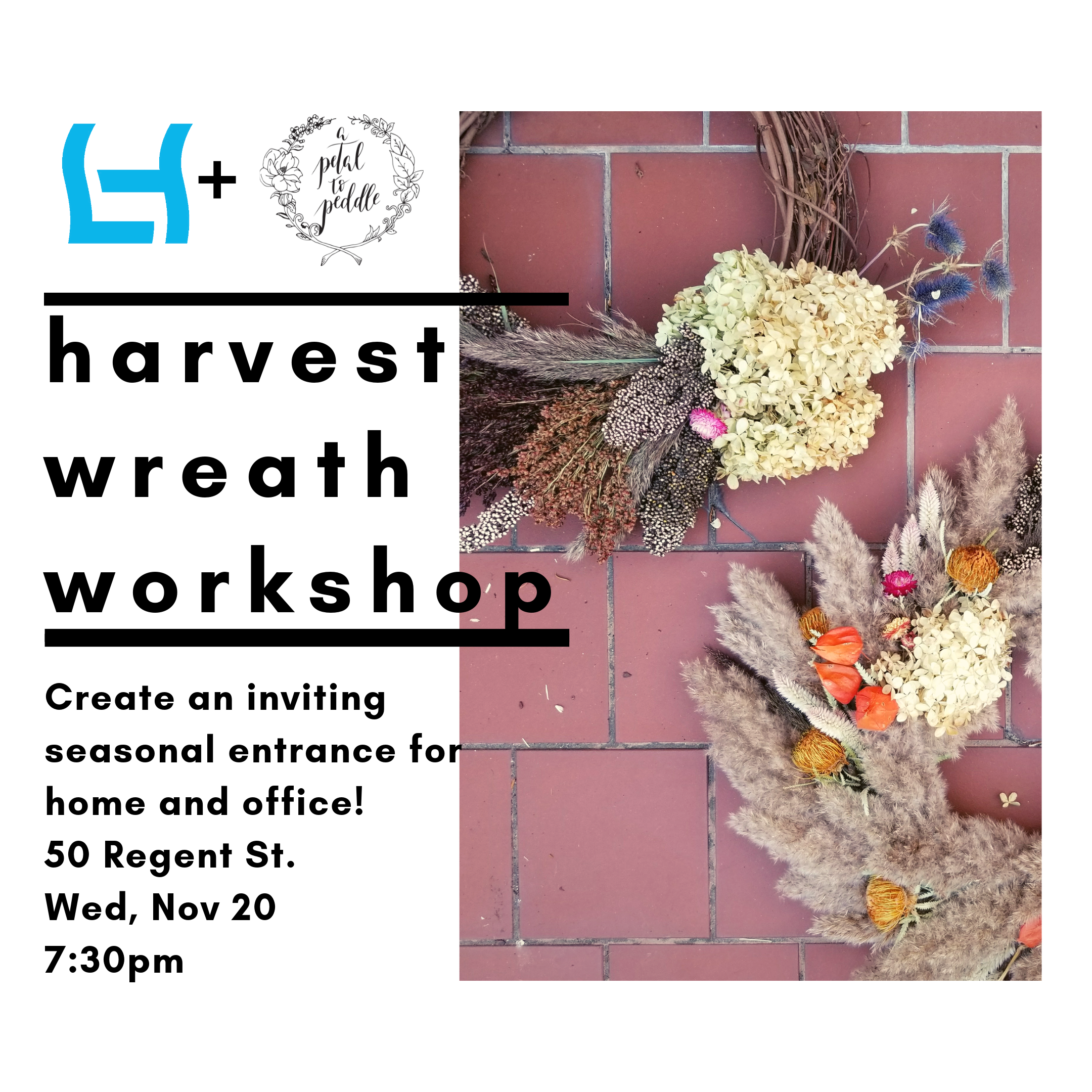 Harvest wreath workshop
